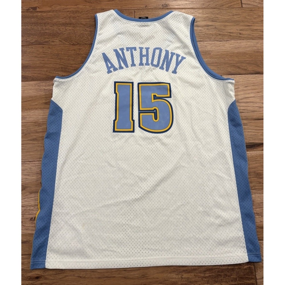 Vintage Nike Team Denver Nuggets Carmelo Anthony Stitched Jersey Size XL FA 04‎